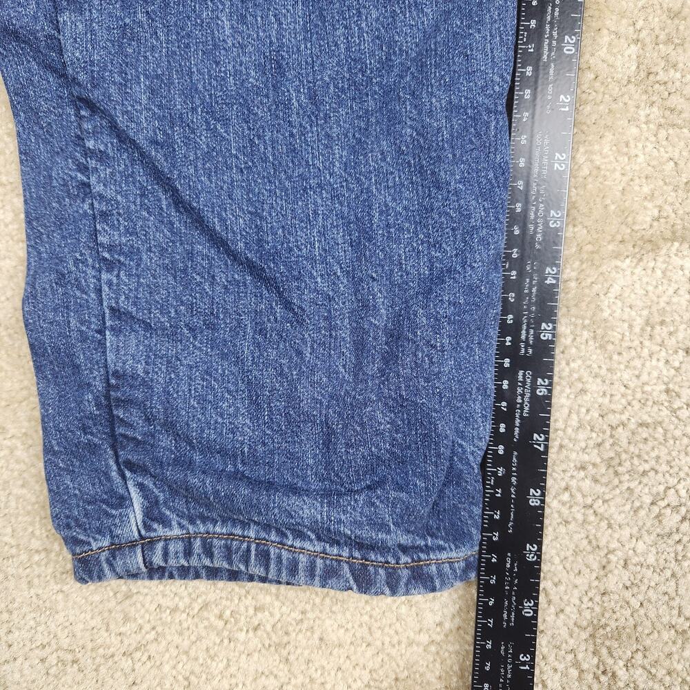Carhartt Jeans Mens 38x30 Relaxed Fit Flannel Lined Blue Denim Workwear B225 - Picture 10 of 12